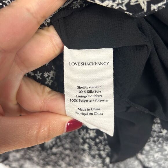 LOVESHACKFANCY Kaia Silk Dress in Evening Sky - Picture 8 of 10